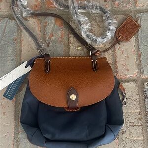 Dooney & Bourke Tan and Black Crossbody Bag NWT